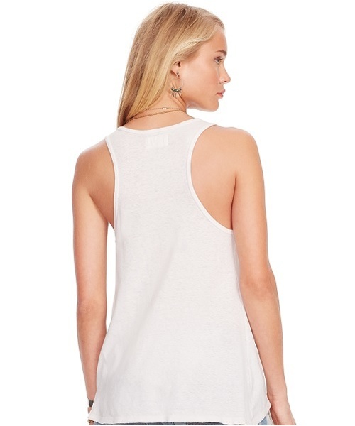 Denim & Supply Ralph Lauren（デニムアンドサプライラルフローレン）の「コットンリネン レーサーバック タンクトップ（タンクトップ・レディース・ホワイト・MEDIUM/SMALL/LARGE/X-SMALL）」の9枚目の写真