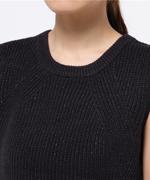 NATURAL BEAUTY BASIC（ナチュラルビューティーベーシック）の「ラメノースリニット（ニット/セーター・レディース・ホワイト系その他/ブルー/ネイビー・MEDIUM）」の4枚目の写真