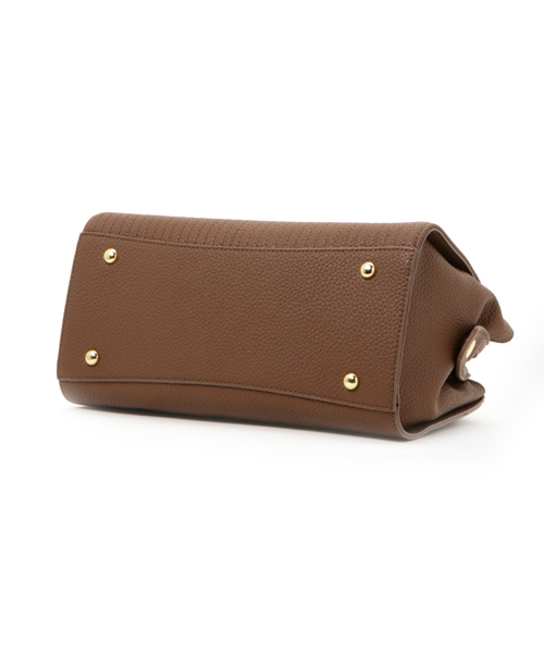 PLAIN CLOTHING（プレーンクロージング）の「ストライプキルティングハンドバッグ【PLAIN CLOTHING】（ハンドバッグ・レディース・ブラック/カーキ/レッド/キャメル/ネイビー/ダークグレー・FREE）」の12枚目の写真