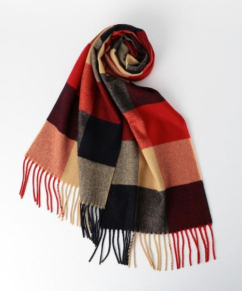 coen(コーエン)の「チェックマフラー2●(マフラー・メンズ・ホワイト/ブラック/レッド/ネイビー/その他1/その他2・FREE)」の5枚目の写真