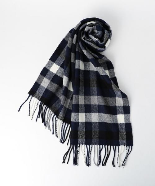 coen(コーエン)の「チェックマフラー2●(マフラー・メンズ・ホワイト/ブラック/レッド/ネイビー/その他1/その他2・FREE)」の3枚目の写真