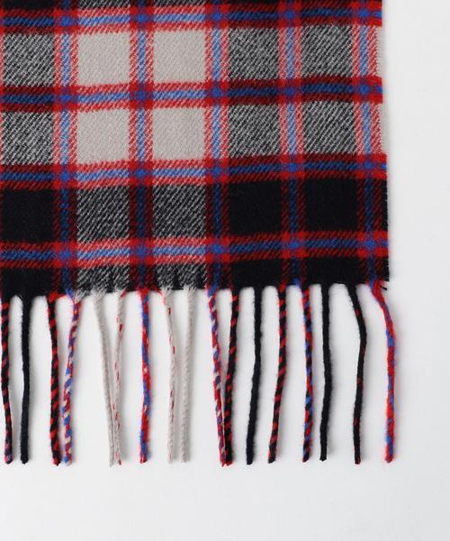 coen(コーエン)の「チェックマフラー2●(マフラー・メンズ・ホワイト/ブラック/レッド/ネイビー/その他1/その他2・FREE)」の8枚目の写真