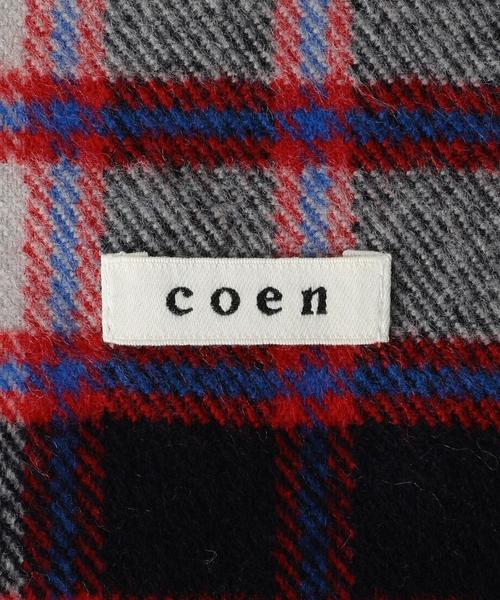 coen(コーエン)の「チェックマフラー2●(マフラー・メンズ・ホワイト/ブラック/レッド/ネイビー/その他1/その他2・FREE)」の10枚目の写真