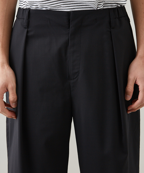 STUDIOUS(ステュディオス)の「ビエラウールワイドパンツ(スラックス・メンズ・ブラック/ネイビー/グレー・3/2/1)」の11枚目の写真