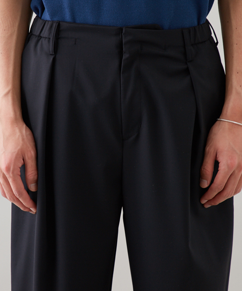 STUDIOUS(ステュディオス)の「ビエラウールワイドパンツ(スラックス・メンズ・ブラック/ネイビー/グレー・3/2/1)」の16枚目の写真