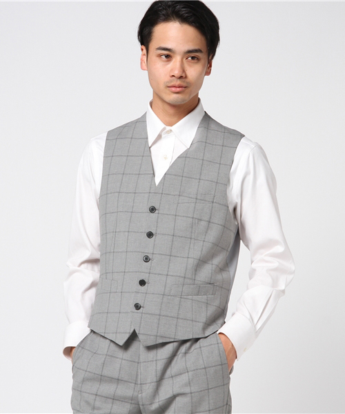 COMME CA ISM（コムサイズム）の「レギュラースーツ（3ピース）（セットアップ・メンズ・グレー/ネイビー・SMALL/LARGE/X-LARGE/X-SMALL/MEDIUM）」の7枚目の写真