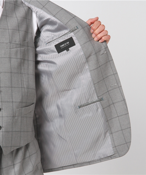 COMME CA ISM（コムサイズム）の「レギュラースーツ（3ピース）（セットアップ・メンズ・グレー/ネイビー・SMALL/LARGE/X-LARGE/X-SMALL/MEDIUM）」の21枚目の写真