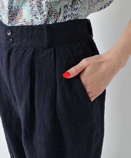 liflattie ships(リフラティ シップス)の「liflattie ships:リネン ワイド パンツ ◇(その他パンツ・レディース・ネイビー/ライトグレー/ブラウン/ブルー/ベージュ/オリーブ/ブラック・MEDIUM/SMALL/LARGE)」の13枚目の写真