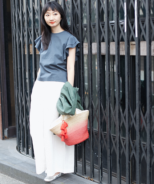 AMERICAN RAG CIE(アメリカンラグシー)の「AMERICAN RAG CIE フリルスリーブカットソー(Tシャツ/カットソー・レディース・ホワイト/パープル/イエロー/チャコールグレー・FREE)」の21枚目の写真