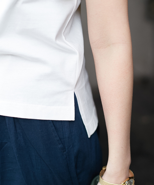 AMERICAN RAG CIE(アメリカンラグシー)の「AMERICAN RAG CIE フリルスリーブカットソー(Tシャツ/カットソー・レディース・ホワイト/パープル/イエロー/チャコールグレー・FREE)」の16枚目の写真