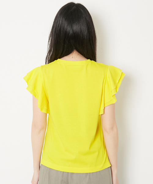 AMERICAN RAG CIE(アメリカンラグシー)の「AMERICAN RAG CIE フリルスリーブカットソー(Tシャツ/カットソー・レディース・ホワイト/パープル/イエロー/チャコールグレー・FREE)」の19枚目の写真