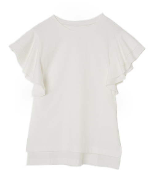 AMERICAN RAG CIE(アメリカンラグシー)の「AMERICAN RAG CIE フリルスリーブカットソー(Tシャツ/カットソー・レディース・ホワイト/パープル/イエロー/チャコールグレー・FREE)」の14枚目の写真