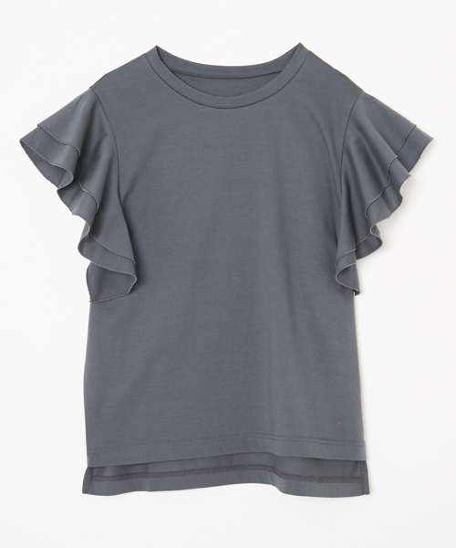 AMERICAN RAG CIE(アメリカンラグシー)の「AMERICAN RAG CIE フリルスリーブカットソー(Tシャツ/カットソー・レディース・ホワイト/パープル/イエロー/チャコールグレー・FREE)」の8枚目の写真