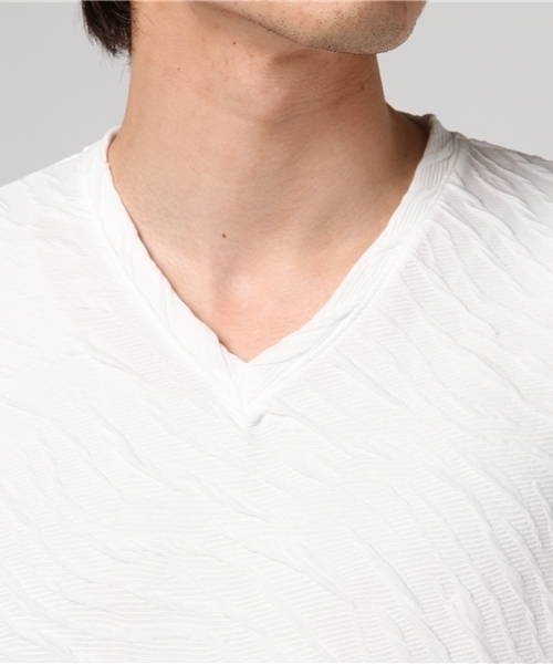 VENCEEXCHANGE(ヴァンスエクスチェンジ)の「MIXジャガードTシャツ (Tシャツ/カットソー・メンズ・ブラック/ダークグレー/ブルー/ホワイト/ピンク/ネイビー/ボルドー/ダークグリーン/パープル・LARGE/MEDIUM/X-LARGE)」の12枚目の写真