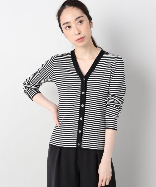 Spick & Span（スピックアンドスパン）の「マーセライズコットン Vカーディガン◆（カーディガン/ボレロ・レディース・ブラック/マルチ/グリーン系その他/その他5/キャメル/ボルドー・FREE）」の6枚目の写真