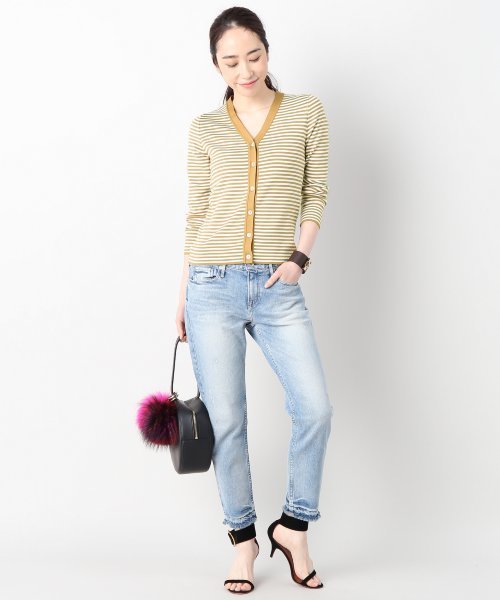 Spick & Span（スピックアンドスパン）の「マーセライズコットン Vカーディガン◆（カーディガン/ボレロ・レディース・ブラック/マルチ/グリーン系その他/その他5/キャメル/ボルドー・FREE）」の19枚目の写真