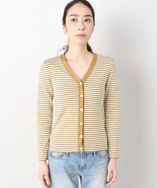 Spick & Span（スピックアンドスパン）の「マーセライズコットン Vカーディガン◆（カーディガン/ボレロ・レディース・ブラック/マルチ/グリーン系その他/その他5/キャメル/ボルドー・FREE）」の20枚目の写真