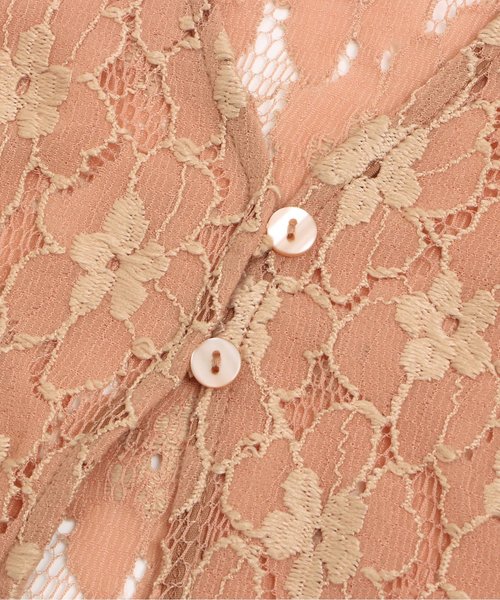 apres les cours（アプレレクール）の「レースガウン（カーディガン/ボレロ・キッズ・オフホワイト/サーモンピンク・110/130/140/100/120/90）」の11枚目の写真