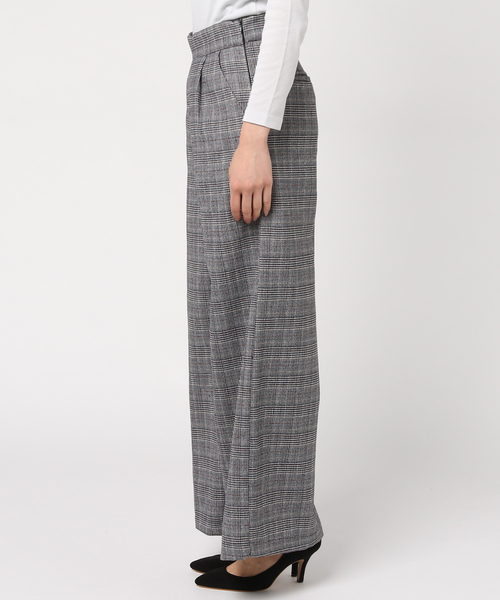 ENVYM（アンビー）の「グレンチェックワイドＰＴ（その他パンツ・レディース・グレー/ベージュ・S/M/XS）」の4枚目の写真