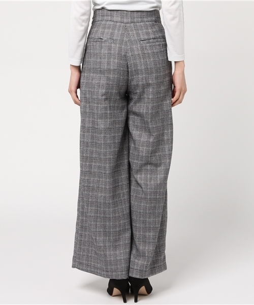 ENVYM（アンビー）の「グレンチェックワイドＰＴ（その他パンツ・レディース・グレー/ベージュ・S/M/XS）」の5枚目の写真