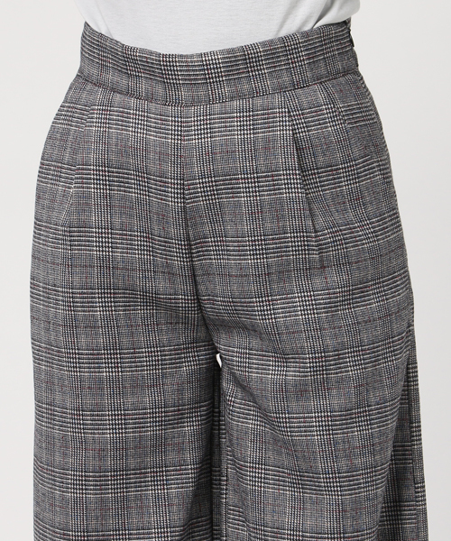 ENVYM（アンビー）の「グレンチェックワイドＰＴ（その他パンツ・レディース・グレー/ベージュ・S/M/XS）」の6枚目の写真