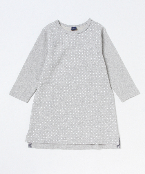 RAGMART(ラグマート)の「ドットプリントワンピース(ワンピース・キッズ・ブルー/グレー・100/110/120/130)」の2枚目の写真