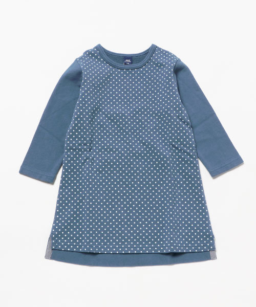 RAGMART(ラグマート)の「ドットプリントワンピース(ワンピース・キッズ・ブルー/グレー・100/110/120/130)」の8枚目の写真