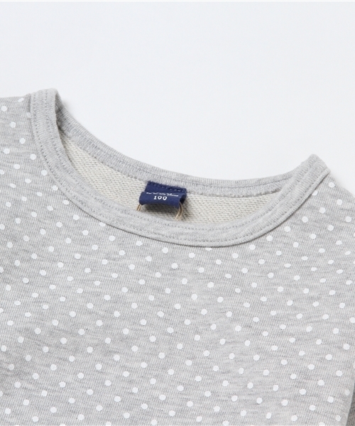 RAGMART(ラグマート)の「ドットプリントワンピース(ワンピース・キッズ・ブルー/グレー・100/110/120/130)」の4枚目の写真