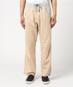 リネンブレンド クロスロールアップパンツ