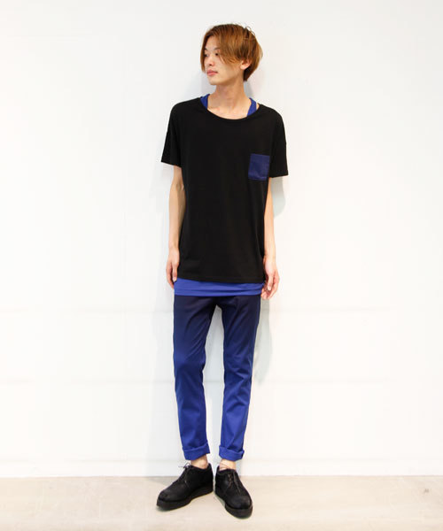 DIET BUTCHER(ダイエットブッチャー)の「DIET BUTCHER SLIM SKIN ×MIDWEST 【別注】ルーズフィットグラデーションチノパンツ(チノパンツ・メンズ・ベージュ/ネイビー/ホワイト・1/2/3)」の8枚目の写真