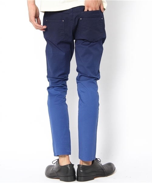 DIET BUTCHER(ダイエットブッチャー)の「DIET BUTCHER SLIM SKIN ×MIDWEST 【別注】ルーズフィットグラデーションチノパンツ(チノパンツ・メンズ・ベージュ/ネイビー/ホワイト・1/2/3)」の9枚目の写真