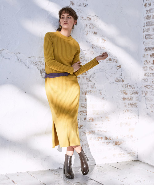 Ciaopanic チャオパニック の コットンシルクニットワンピース ワンピース Wear Ciaopanic チャオパニック の コットンシルクニットワンピース ワンピース Wear