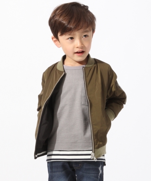 GLOBAL WORK（グローバルワーク）の「【キッズ】リバーシブルブルゾン/777212（ブルゾン・キッズ・カーキ/ブラック/ゴールド・LARGE/MEDIUM/SMALL/X-LARGE/XX-LARGE）」の13枚目の写真