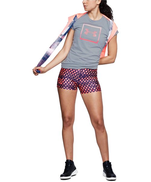 UNDER ARMOUR(アンダーアーマー)の「レディース ライフスタイル半袖Tシャツ / スポーツスタイルボックスロゴクルー(Tシャツ/カットソー・レディース・ホワイト/グレー・XL/L/M/S)」の4枚目の写真