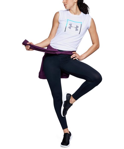UNDER ARMOUR(アンダーアーマー)の「レディース ライフスタイル半袖Tシャツ / スポーツスタイルボックスロゴクルー(Tシャツ/カットソー・レディース・ホワイト/グレー・XL/L/M/S)」の8枚目の写真