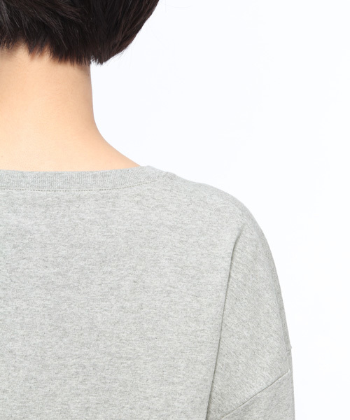 LAKOLE（ラコレ）の「【汗ジミ軽減】USAコットンVネックロングTシャツ / LAKOLE（Tシャツ/カットソー・レディース・ライトピンク/グレー/ライトグリーン/オフホワイト・MEDIUM/SMALL）」の13枚目の写真