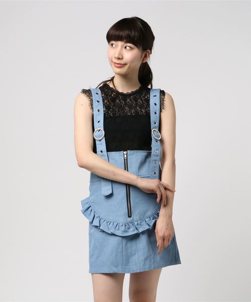 Swankiss（スワンキス）の「PP sugar check S/K（スカート・レディース・ライトブルー/ピンク/ブラック・FREE）」の10枚目の写真