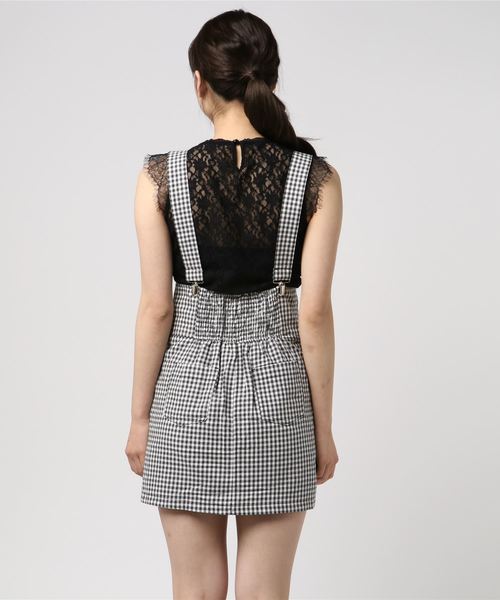 Swankiss（スワンキス）の「PP sugar check S/K（スカート・レディース・ライトブルー/ピンク/ブラック・FREE）」の5枚目の写真