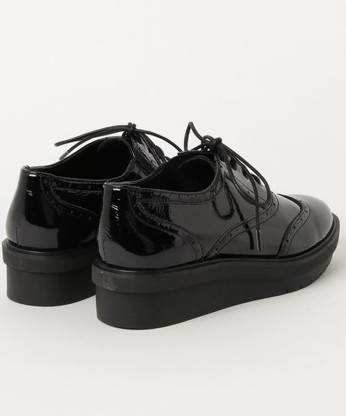 あしながおじさん（アシナガオジサン）の「◆ あしながおじさん ◆　厚底オックスフォードシューズ　3010001（ドレスシューズ・レディース・ブラック/ブラック×グリーン/クリアブラック・22.5cm/23.0cm/23.5cm/24.0cm/24.5cm）」の14枚目の写真