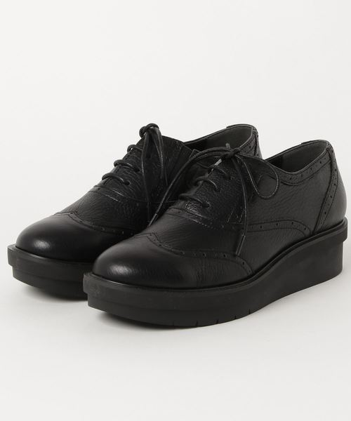 あしながおじさん（アシナガオジサン）の「◆ あしながおじさん ◆　厚底オックスフォードシューズ　3010001（ドレスシューズ・レディース・ブラック/ブラック×グリーン/クリアブラック・22.5cm/23.0cm/23.5cm/24.0cm/24.5cm）」の12枚目の写真