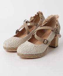 axes femme | クロスベルトレースパンプス(パンプス)