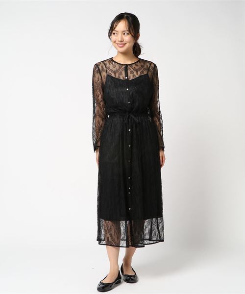 ビッグラッセルマエアキドロストワンピース ワンピース Allureville アルアバイル のファッション ワンピース セール