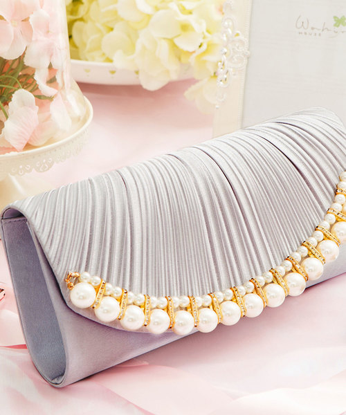 DRESS STAR�i�h���X �X�^�[�j�́u�y�������E���Ă΂�Ɏg����p�[�e�B�[�o�b�O�z�p�[���r�W���[���f�B�A���T�e���N���b�`�o�b�O�i�N���b�`�o�b�O�j�v�b�V���o�[