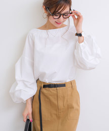 andme | 袖コンシャス シャツ ブラウス ボリューム袖 トップス(シャツ/ブラウス)
