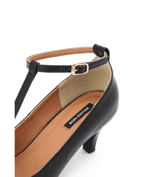 NATURAL BEAUTY BASIC（ナチュラルビューティーベーシック）の「【雑誌掲載】Tストラップパンプス（パンプス・レディース・ブラック/グリーン系その他・23.0cm/24.0cm/24.5cm/23.5cm）」の7枚目の写真