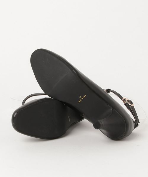 NATURAL BEAUTY BASIC（ナチュラルビューティーベーシック）の「【雑誌掲載】Tストラップパンプス（パンプス・レディース・ブラック/グリーン系その他・23.0cm/24.0cm/24.5cm/23.5cm）」の4枚目の写真