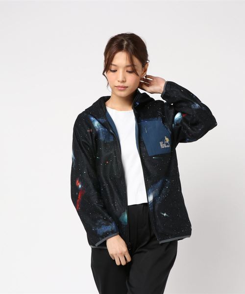 go slow caravan(ゴースローキャラバン)の「フリース昇華プリント パーカージャケット W(その他アウター・レディース・ブラック/ブラウン/レッド・FREE)」の2枚目の写真