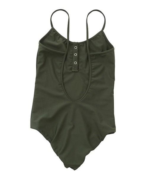 SEA(シー)の「ヘンリーネックスイムスーツ(水着・レディース・カーキ/チョコ・34/32)」の6枚目の写真