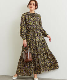 green label relaxing | FFC フラワー ティアード ワンピース(ワンピース)