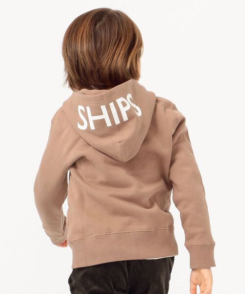 SHIPS（シップス）の「SHIPS KIDS:ロゴ フード ジップ パーカー